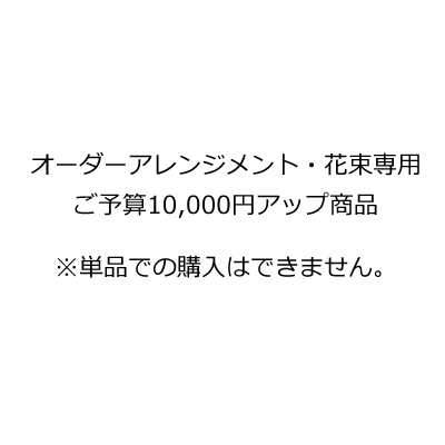 オーダーアレンジメント・花束専用ご予算10,000円アップ商品※単品での購入はできません。