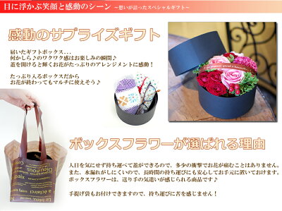 誕生日プレゼント花ギフト贈り物フラワーアレンジメントバラフラワーボックス