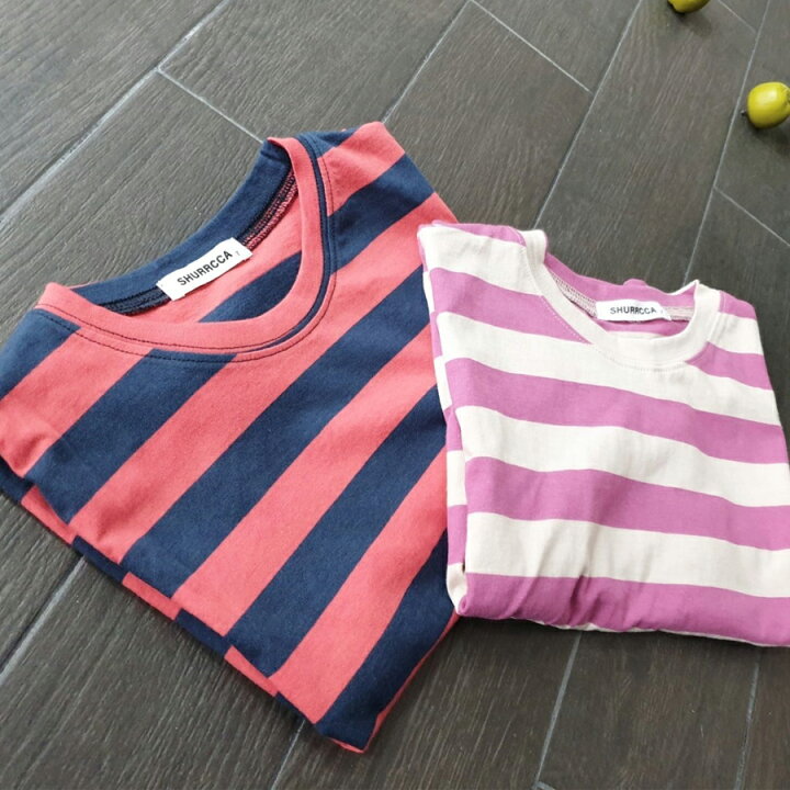 楽天市場】キッズ ボーダー Tシャツ 太めボーダー（90～130cm）半袖 綿 