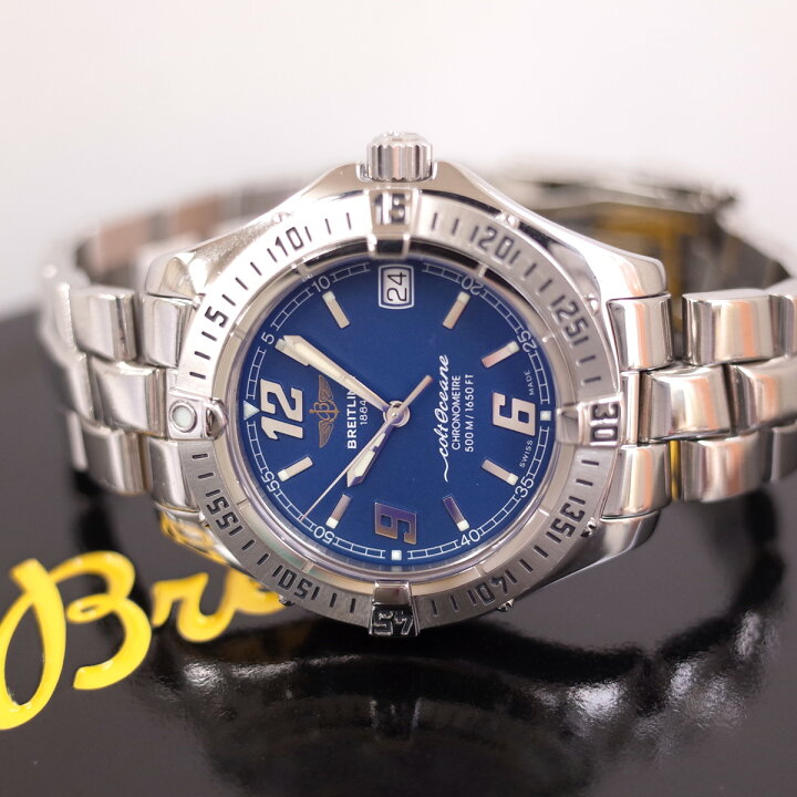 楽天市場】箱保有 BREITLING ブライトリング A57350 コルトオーシャン 