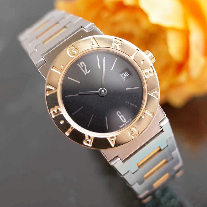 楽天市場】BVLGARI ブルガリブルガリ BB26SGD SS/YG コンビ 黒文字盤  