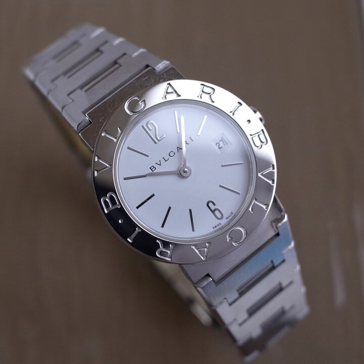 楽天市場】美品 BVLGARI ブルガリブルガリ BB26SS デイト 白文字盤 