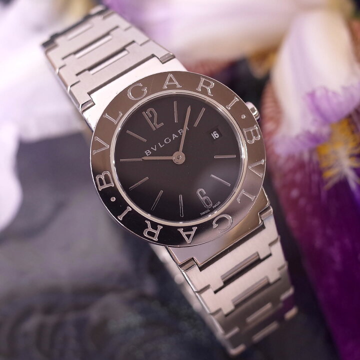 楽天市場】箱/保有 BVLGARI ブルガリブルガリ BB26SSD 黒文字盤 デイト  