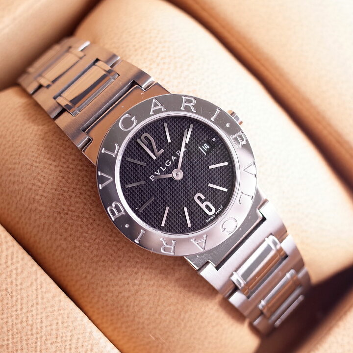 楽天市場】箱保 BVLGARI ブルガリブルガリ BB26SS 黒文字盤 ギョーシェ 