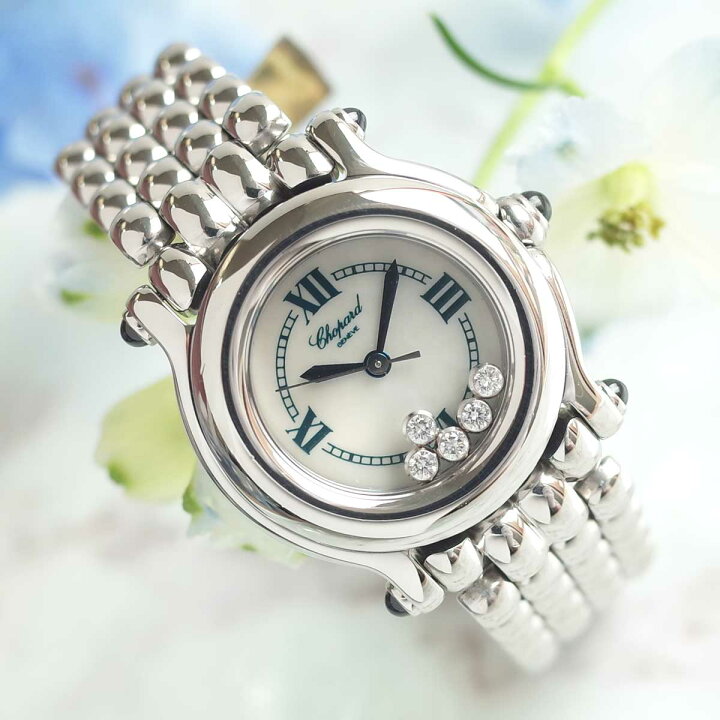 楽天市場】保証書 ショパール ハッピースポーツ 8245 SS ダイヤ シェル  