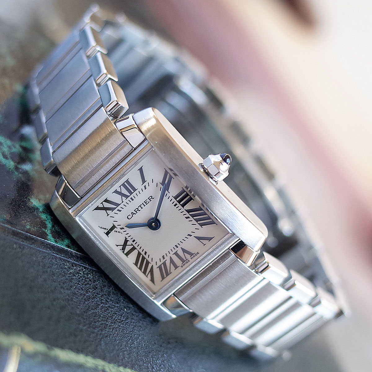 Cartier カルティエ コマ ブレス タンクフランセーズ 19mm LM - 時計