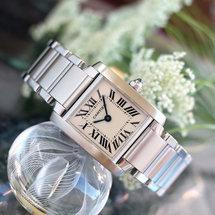 楽天市場】【中古】カルティエ タンクフランセーズ SM W51008Q3  