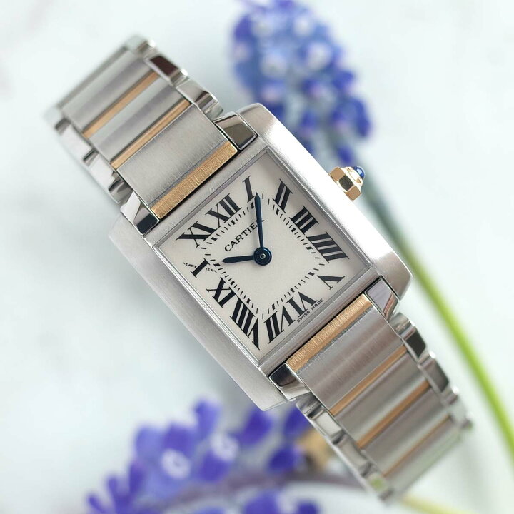 楽天市場】【中古】美品 カルティエ タンクフランセーズ SM W51007Q4  