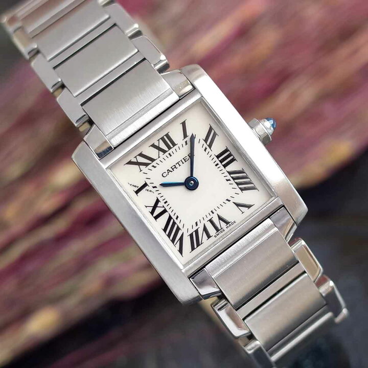 楽天市場】カルティエ タンクフランセーズ SM W51008Q3 アイボリー  