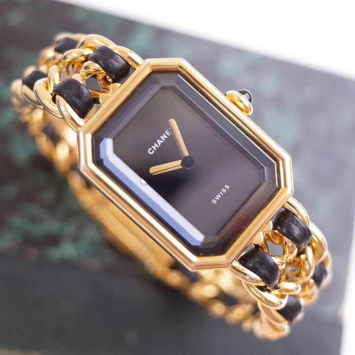 楽天市場】シャネル CHANEL プルミエール ブラック ゴールド H0001 M  