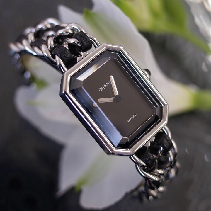楽天市場】シャネル CHANEL プルミエール ブラック シルバー H0451 L  