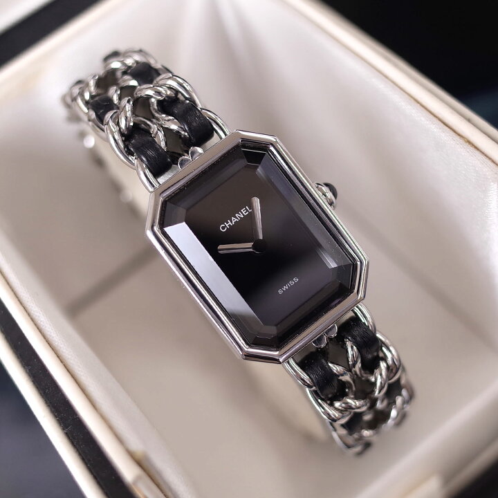 楽天市場】美品 シャネル CHANEL プルミエール ブラック シルバー  