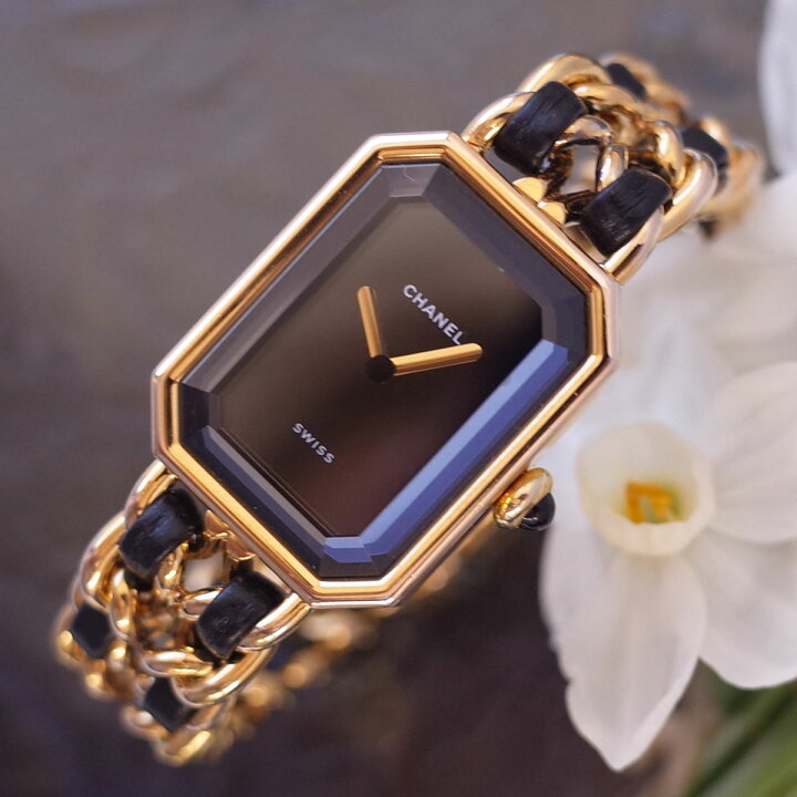楽天市場】シャネル CHANEL プルミエール ブラック ゴールド H0001 M  