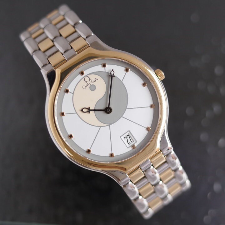 楽天市場】オメガ デビル 陰陽 シンボル 396.1016 SS/YG コンビ 箱  