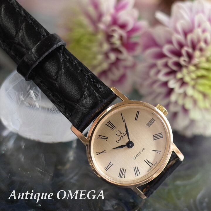 楽天市場】【中古】オメガ ジュネーブ ゴールド ローマン リーフ針  