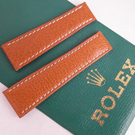 ROLEX ロレックス B9940 純正本革ベルト 茶 ステッチ ストラップ レザー 20mm/16mm デイトナ用 未使用 正規品 SWISS MADE