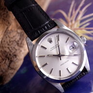 ロレックス 6694 オイスターデイト プレシジョン 1980年 SS 新品革ベルト メンズ 手巻 腕時計 ROLEX OH済…