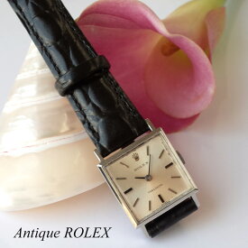 ロレックス 2611 プレシジョン SS スクエア 1960年製 アンティーク 手巻き 新品革ベルト ROLEX OH済1年保証