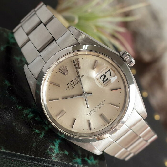 【中古】ロレックス1500パーペチュアルデイト1971年アンティーク巻きブレス自動巻メンズROLEX