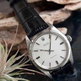 【中古】美品 ロレックス 6427 オイスタープレシジョン 1969年 SS 新品革ベルト 手巻 メンズ 腕時計 ROLEX アンティーク