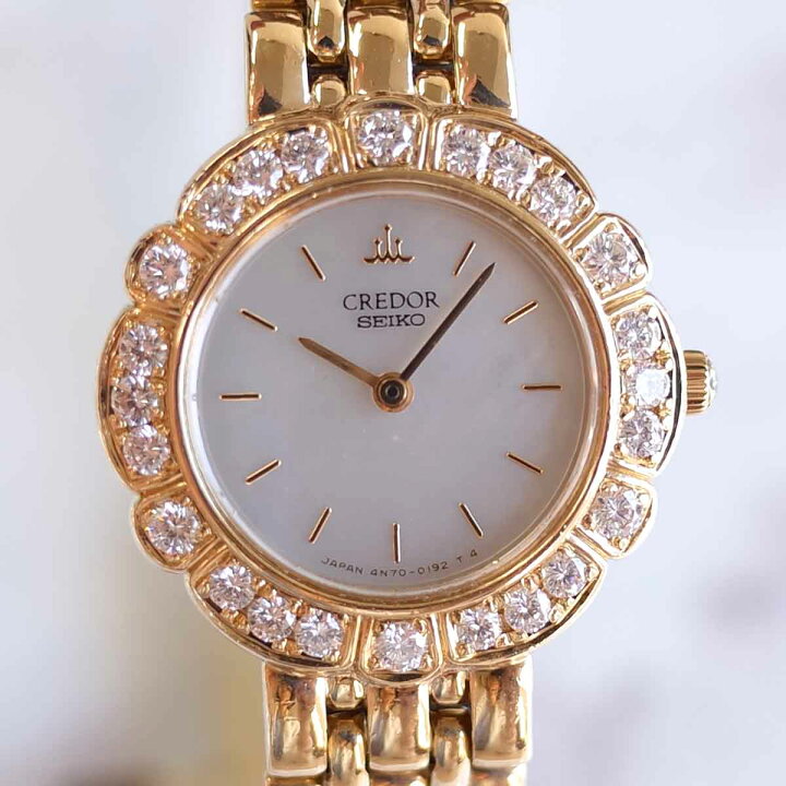 楽天市場】SEIKO クレドール GTAA980 K18YG 4N70-019T シグノ ホワイト  
