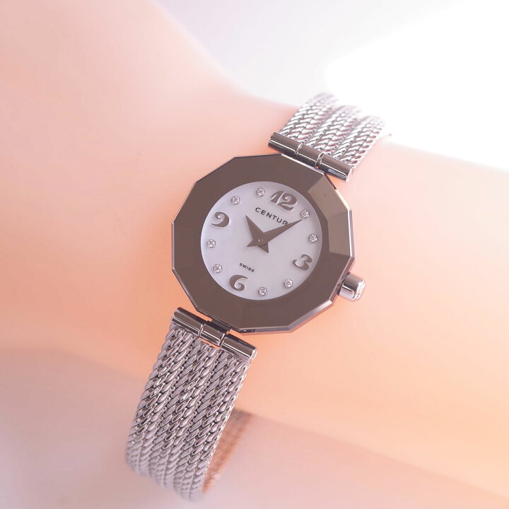 楽天市場】センチュリー タイムジェム ブルーシェル 8PD ダイヤ  