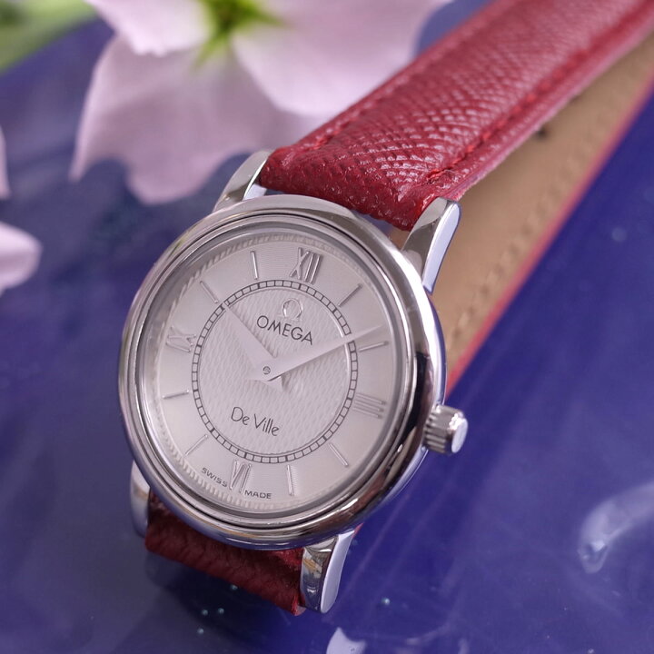 楽天市場】良品 オメガ デビル プレステージ シルバー SS ギョーシェ 