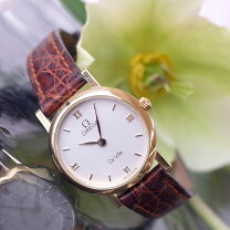 楽天市場】オメガ デビル レディース k18 クォーツの通販 