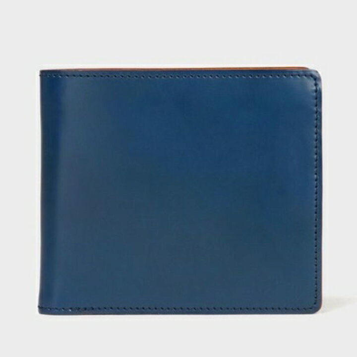 楽天市場 ポールスミス 財布 折財布 Pc蝋引きコードバン 二つ折り ネイビー Paul Smith Paris Lounge パリスラウンジ