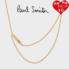 【SALE】【送料無料】【ラッピング無料】ポールスミス Paul Smith ネックレス ウィメンズ ロゴプレート チェーン 日本製 ゴールド メンズ レディース ブランド 正規品 新品 ギフト プレゼント 人気 おすすめ