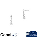 【送料無料】【ラッピング無料】カナルヨンドシー Canal 4℃ カナル4℃ K10ホワイトゴールド ピアス キュービックジルコニア