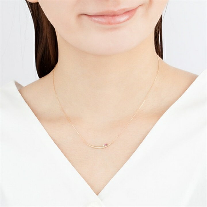 ヨンドシー 4℃ EAU DOUCE4℃ 【7月誕生石】 K10イエローゴールド ネックレス ルビー/ダイヤモンド | PARIS LOUNGE パリスラウンジ