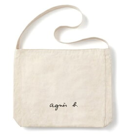 【送料無料】【ラッピング無料】アニエスべー バッグ ショルダーバッグ ロゴ アイボリー agnes b メンズ レディース ブランド 正規品 新品 ギフト プレゼント 人気 おすすめ 誕生日 記念日 クリスマス
