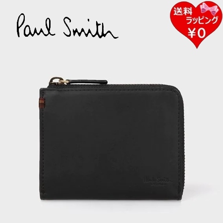 ポールスミス Paul Smith 折財布 財布 PCオイルソフト 2つ折り財布 ブラック