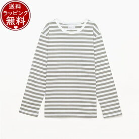 【送料無料】【ラッピング無料】アニエスべー agnes b Tシャツ TS ボーダーTシャツ ホワイト×グレー Sサイズ メンズ レディース ブランド 正規品 新品 ギフト プレゼント 人気 おすすめ