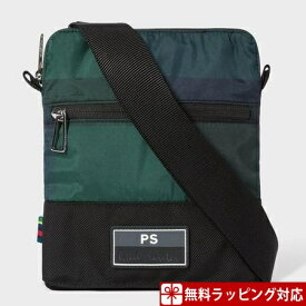 【送料無料】【ラッピング無料】ポールスミス バッグ メンズ ショルダーバッグ チェックナイロン グリーン Paul Smith メンズ レディース ブランド 正規品 新品 ギフト プレゼント 人気 おすすめ