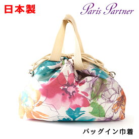 花柄 バッグイン巾着：日本製 巾着バッグ おしゃれ かわいい CR-3338