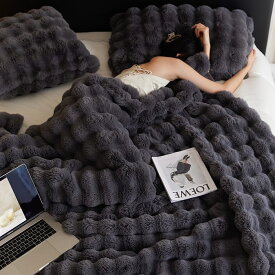 クッションカバー付き極上ふわもこブランケット 毛布 ベッドスロー あったか 洗える ひざ掛けブランケット 毛布 大判 防寒 秋 冬 おしゃれ ふわふわ かわいい 厚手 暖かい キャンプ 洗えるsale セール バーゲン プレゼント