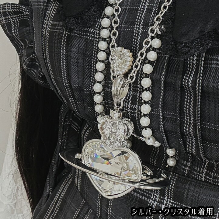 楽天市場】全品対象クーポン配布中！ □ ネックレス 土星 ハート 王冠 