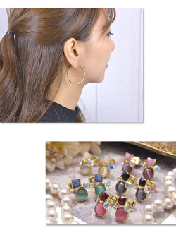 【メール便送料無料】福袋ピアス5点入り福袋ラッキーバックアクセサリーレディース女性大人シンプル華奢フックスタッド