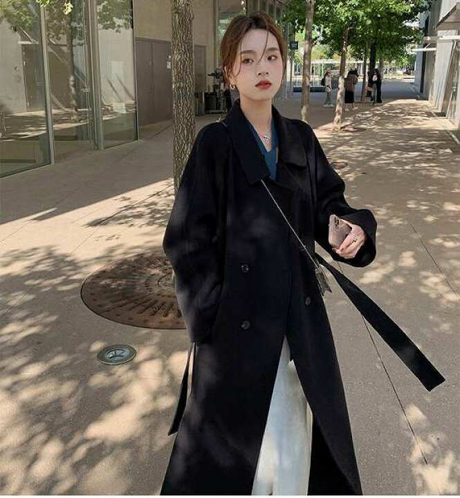 楽天市場】上品ロングコート ウール リバーコート オフホワイト  