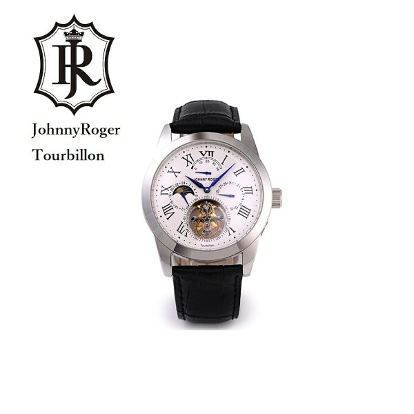 【 POWER Watch (雑誌) 掲載】JOHNNYROGER メンズ 男性用 腕時計 時計 正規品 本物保証 腕時計の最高峰 フライングトゥールビヨン POWER Watch(パワーウォッチ) (雑誌) 掲載 パワーリザーブ搭載 本格 機械式手巻き 正規品  Roi