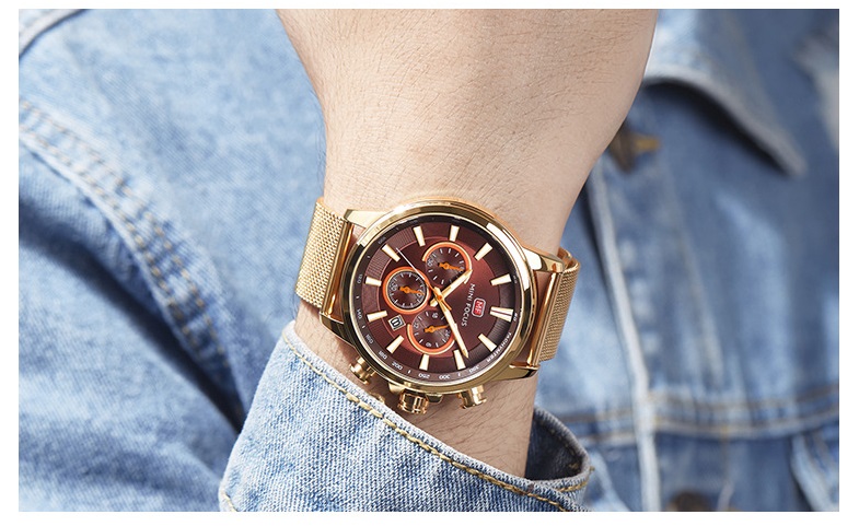 楽天市場】MINI FOCUS メンズ 男性用 腕時計 時計 ストップウォッチ 