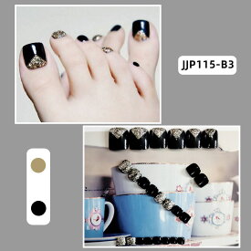 【PRS nail】 ネイルチップ 付け爪 つけ爪 おうちネイル 貼る 簡単 ネイル 剥がせる デコネイル かわいい 24枚入り 足用 フット用