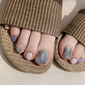 『あす楽 即日発送対応 』【PRS nail】 ネイルチップ 付け爪 つけ爪 おうちネイル 貼る 簡単 ネイル 剥がせる デコネイル かわいい 24枚入り 足用 フット用