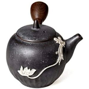 『最大20%OFFクーポン』PRS 土瓶 陶器 急須 茶こし付き きゅうす ティーポット 土瓶 おしゃれ 急須 銀メッキ