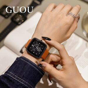 『最大20%OFFクーポン』GUOU レディース 腕時計 時計 ラッピング無料 かわいい おしゃれ ピンクゴールドケース カジュアル 可愛い 母の日 誕生日 彼女 プレゼント クリスマス ギフト 入学式 10