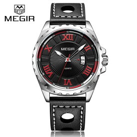 Megir 腕時計 時計 メンズ 男性用 カレンダー ビジネス スポーツ 多機能 海外人気モデル カレンダー クォーツ 1019