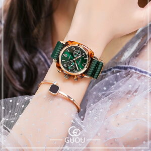 『最大20%OFFクーポン』GUOU レディース腕時計 女性用 腕時計 時計 ラッピング無料 かわいい おしゃれ ピンクゴールドケース カジュアル 可愛い 母の日 誕生日 彼女 プレゼント クリスマス ギ