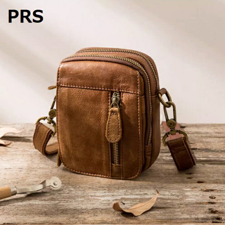 楽天市場】PRS メンズ本革バッグ 牛革 レザー leather ショルダー 
